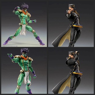 JOJO的奇妙冒险 大号 空条承太郎 白金之星 可动 模型 盒装手办
