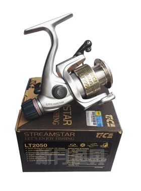 包邮迪佳lt4550金属鱼线轮3轴承折叠摇把后刹车纺车轮渔具