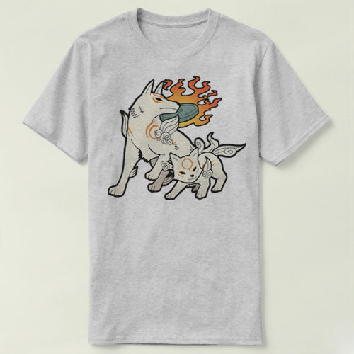 Amaterasu ammy_and_chibi天照大神VIDEO GAME Tee Shirt T恤