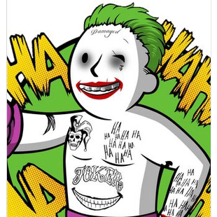 打底T恤JokerHeathLedgerDamagedBoy辐射fallout小丑Shirt上衣