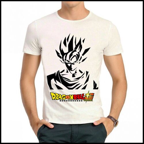 dragon ball T-shirt 七龙珠Z T恤 白色短袖T恤 动漫T恤 悟空 T恤