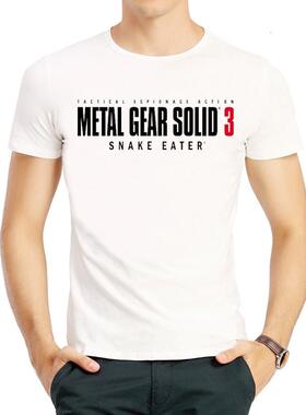 合金装备T恤白色MGS短袖游戏春夏衣服男Metal Gear Solid T-shirt