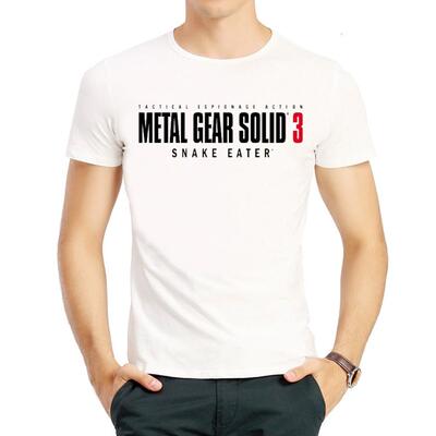 合金装备T恤白色MGS短袖游戏春夏衣服男Metal Gear Solid T-shirt
