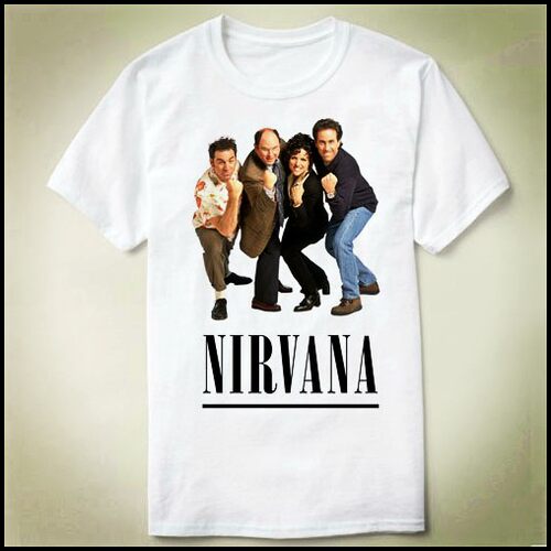 Seinfeld宋飞传Nirvana个性衣服上衣DIYTeeT-ShirtT恤