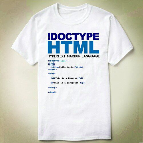 GEEKprogrammer极客程序员HTML上衣T-ShirtT恤