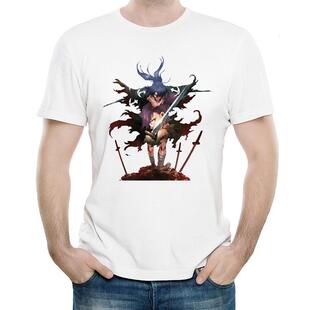多罗罗T恤动漫白色打底短袖四季宽松衣服成人男女 Dororo T-shirt