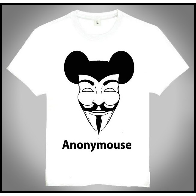 Anonymouse T-shirt Be hacker 骇客 黑客 T恤 白色 T恤 潮流 T恤