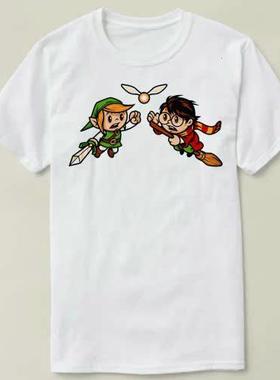 Harry Potter哈利波特Tee Shirt圆领 定制T恤男女Zelda link
