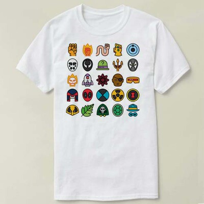 Deadpool死侍Marvel漫威Tee Shirt 定制T恤男女Superheroes