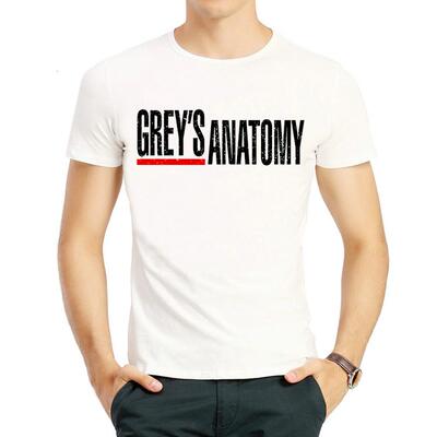 实习医生格蕾T恤白色短袖印花美剧衣服男女Grey's Anatomy tshirt