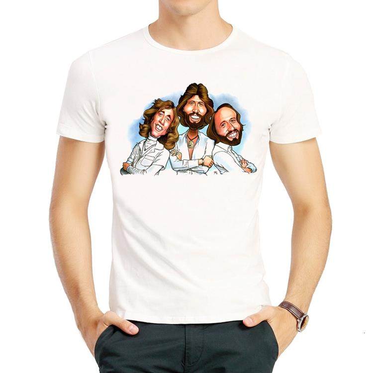 比吉斯乐队t恤欧美潮流风格短袖宽松打底衣服男女bee gees tshirt