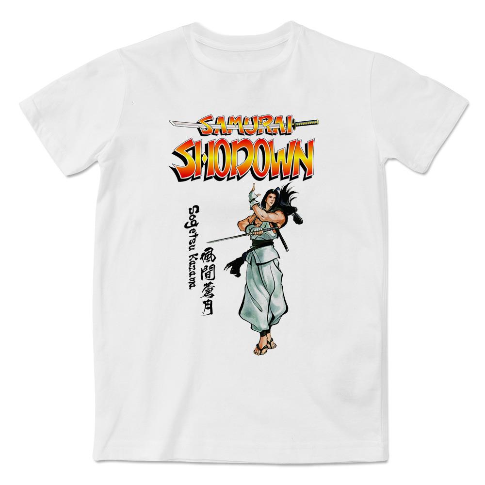 经典街机游戏侍魂之风间苍月短袖T恤个性潮流文化衫男女儿童款