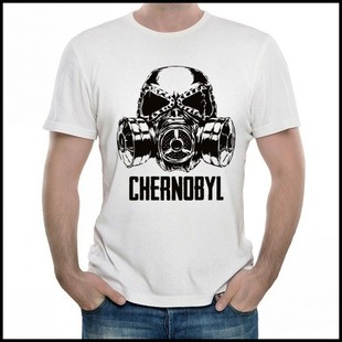 T恤衫 切尔诺贝利T恤 切尔诺贝利短袖 Chernobyl 白色圆领 男女