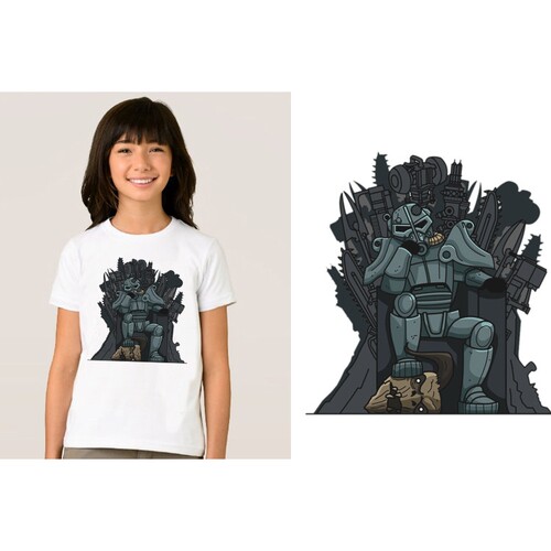 Fallout 4 vault boy辐射4T-Shirt男女T恤班服定制TEE圆领 1