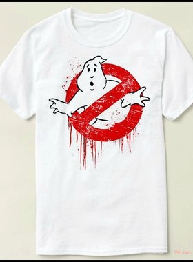 Ghostbusters 捉鬼敢死队 Tee Shirt圆领衣服DIY班服上衣T恤成人2