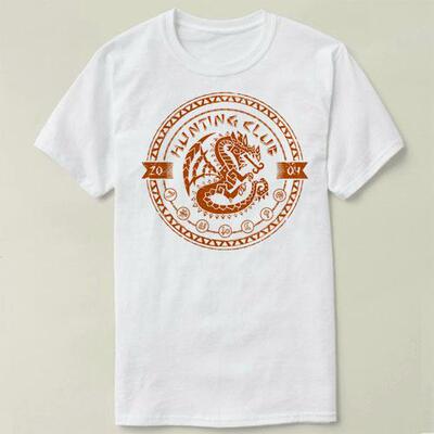 Hunting Club Monster Hunter M.H怪物猎人Tee Shirt圆领 T恤