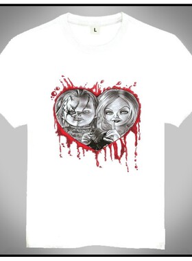 Bride of Chucky T-shirt 鬼娃新娘 T恤 欧美潮流 白色 T恤 新款7