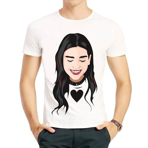 杜阿利帕T恤欧美白色短袖流行圆领印花衣服男女 Dua Lipa T-shirt