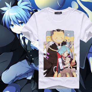 暗杀教室 杀老师潮田渚T恤 可爱温馨唯美动漫短袖 打底衫定制