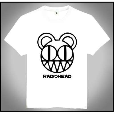 Radiohead T-shirt 电台司令乐队 T恤 欧美潮流T恤 白色 T恤 定制