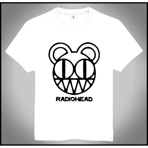 Radiohead T-shirt 电台司令乐队 T恤 欧美潮流T恤 白色 T恤 定制