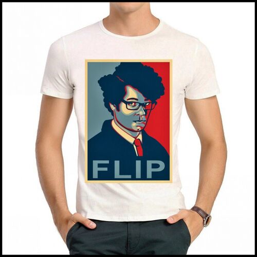 The IT Crowd T-shirt 个性 IT狂人 T恤 白色 T恤 FLIP T恤衫 男