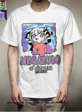 2020新款韩国ins复古漫画少女印花短袖T恤女夏装定制韩版显瘦原宿