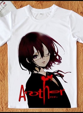 another 见崎鸣 推理动漫T恤 男女A3运动T恤 大幅面印花