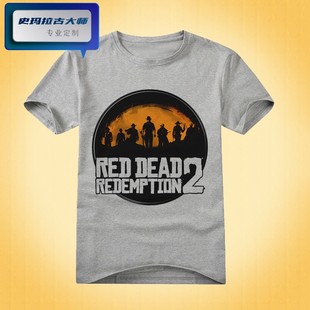 Red dead redemption荒野大镖客男女长短袖T恤T-shirt -04