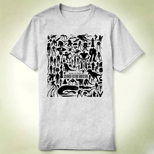 The Iron Giant钢铁巨人Science Fiction Addiction T-Shirt T恤-封面