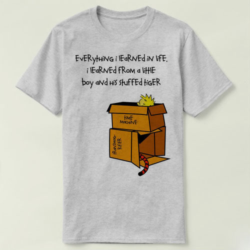 Calvin and Hobbes 凯文与霍布斯虎  男女Tee T-Shirt T恤 3