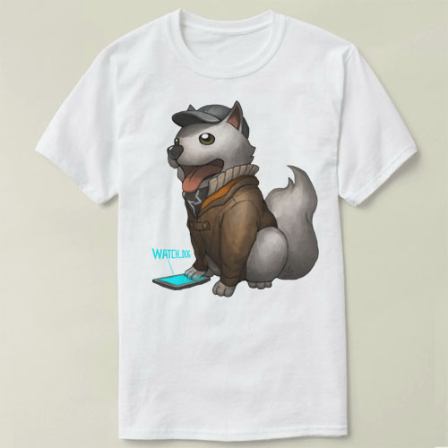 Watch Dogs 2看门狗2Tee Shirt圆领衣服定制电玩游戏T恤成人 4