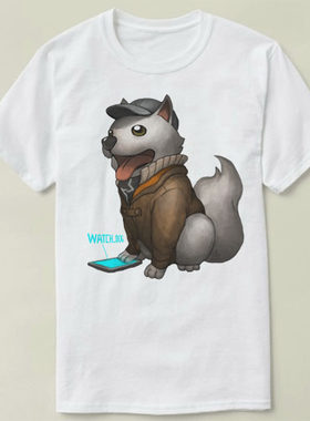 Watch Dogs 2看门狗2Tee Shirt圆领衣服定制电玩游戏T恤成人 4
