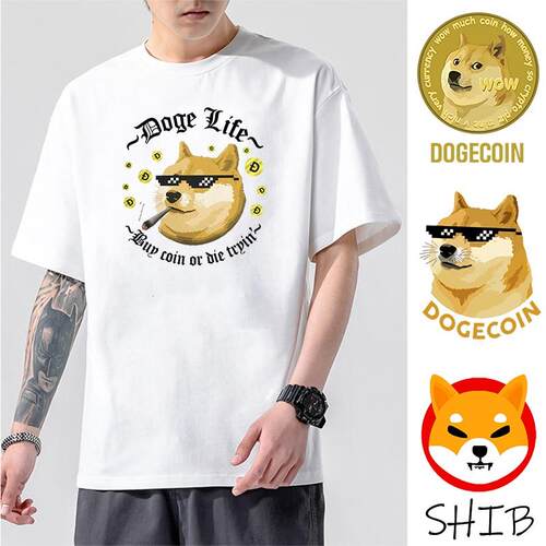 狗狗币t恤男shib短袖doge
