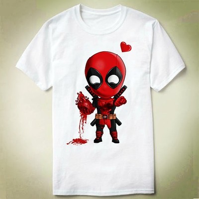 I give you my heart deadpool  死侍 定制 DIY Tee T-Shirt T恤