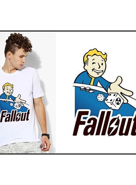 Fallout4vaultboy辐射4T-Shirt成人T恤班服上衣TEE圆领衣服21