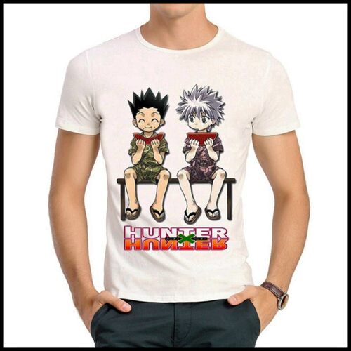 HUNTER X HUNTER T-shirt 全职猎人 T恤 白色短袖 全职猎人T恤 男