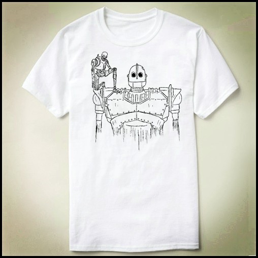 The Iron Giant 钢铁巨人 K-2SO圆领衣服定制成人Tee T-Shirt T恤