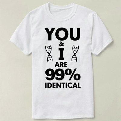 Biology 生物 99% Identical Light  定制男女Tee T-Shirt T恤