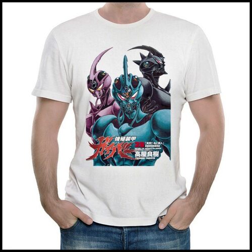 Guyver T-shirt 强殖装甲 T恤 动漫T恤 白色短袖强殖装甲T恤 男女