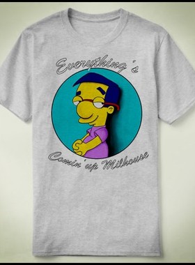 Comin up Milhouse  - 短袖 个性 定制   Tee T-Shirt T恤