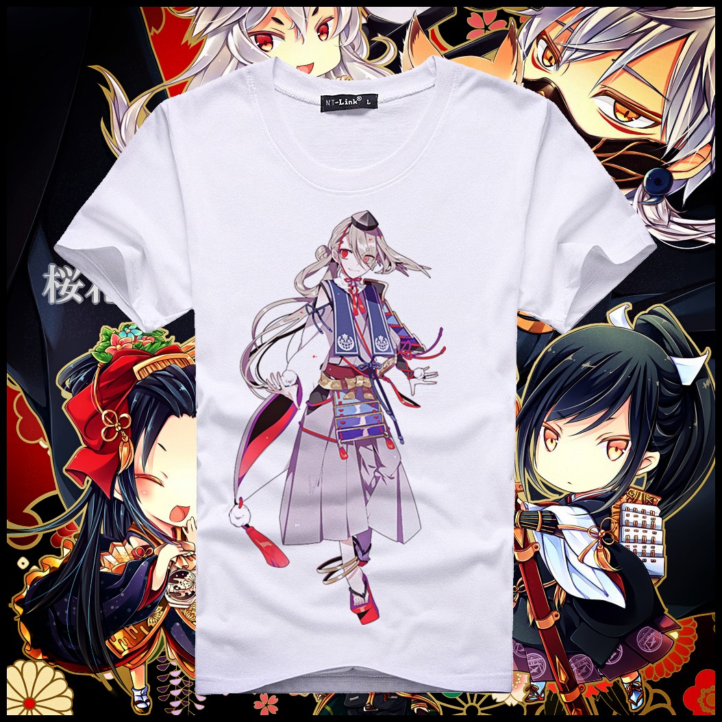 刀剑乱舞 短刀 今剑T恤 唯美日系多款可定制男女校园动漫短袖衣服