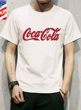 2020  Coca Cola短袖可口可乐学生男女情侣短袖T恤