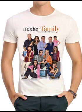 Modern Family T-shirt 摩登家庭 T恤 白色短袖 美剧摩登家庭 T恤