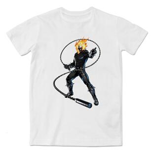 漫威Marvel恶灵骑士设计时尚印花短袖T恤