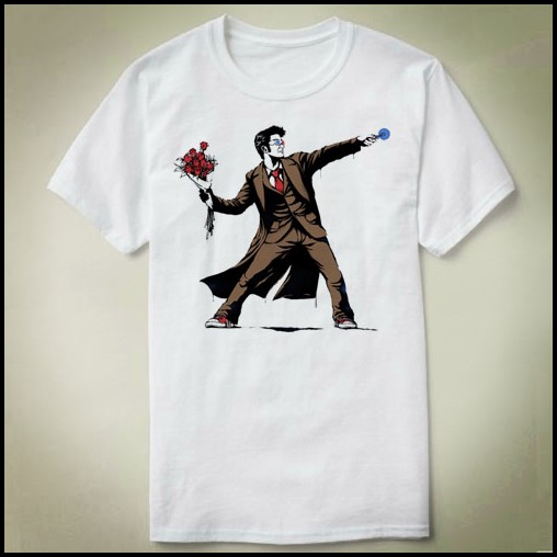 Banksy 10 doctor  个性 包邮 订制 定制 DIY T-Shirt T恤 衣服