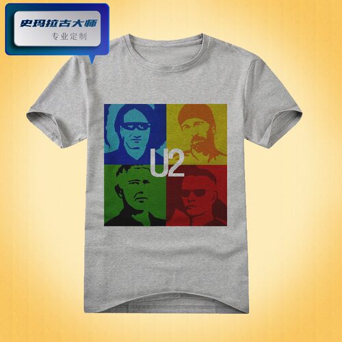 U2乐队电子摇滚歌手男女长短袖T恤T-shirt-07