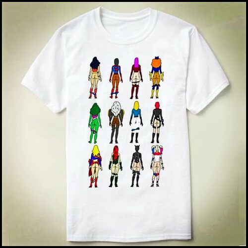 Superheroine Butts 个性 定制 衣服 文化衫 DIY Tee T-Shirt T恤