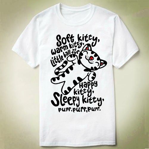 Soft kitty Sheldon Big Bang Theory 生活大爆炸 Tee Shirt T恤