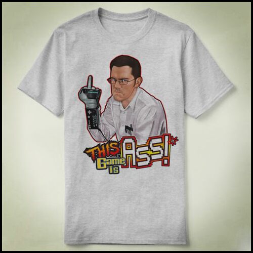 Angry video game nerd喷神詹姆斯Tee Shirt圆领包邮定制T恤